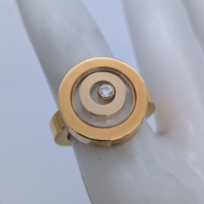 Chopard "Happy Spirit" Diamond Gold Ring 750/18K – 16,70g – (Gr.51) #2018