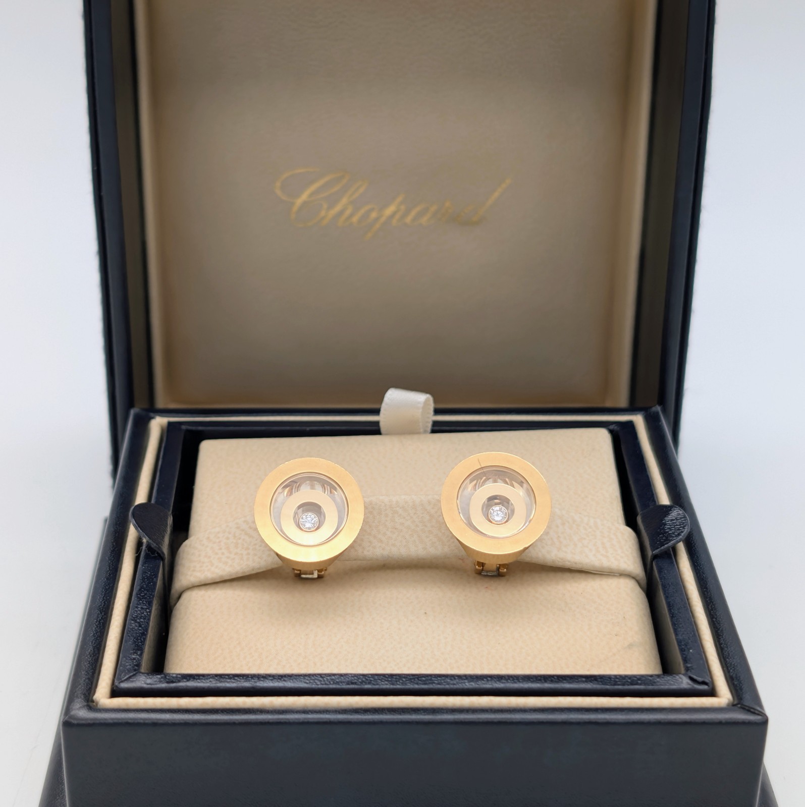 Chopard Diamant Happy Spirit Gelbgold Ohrringe 750/18K – 21g – Ohrclips #2020