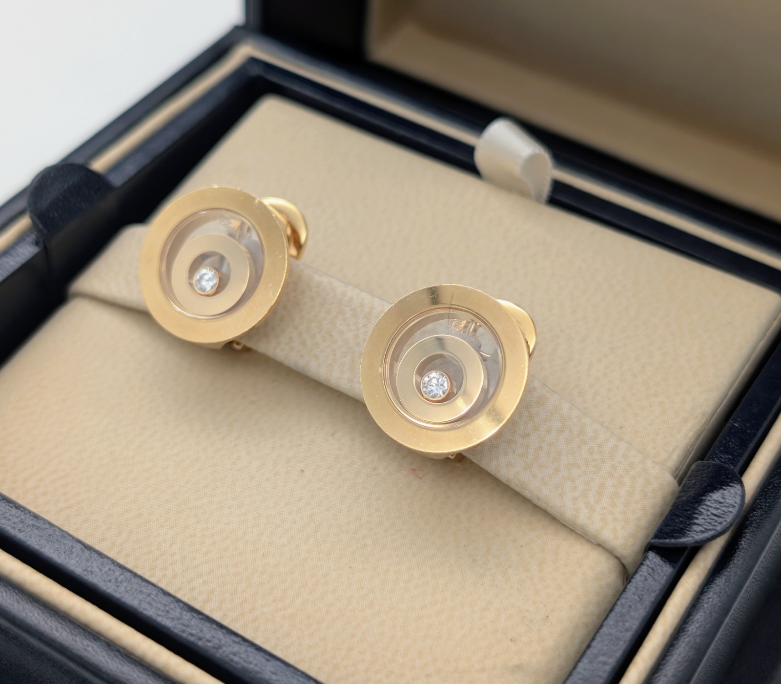 Chopard Diamant Happy Spirit Gelbgold Ohrringe 750/18K – 21g – Ohrclips #2020