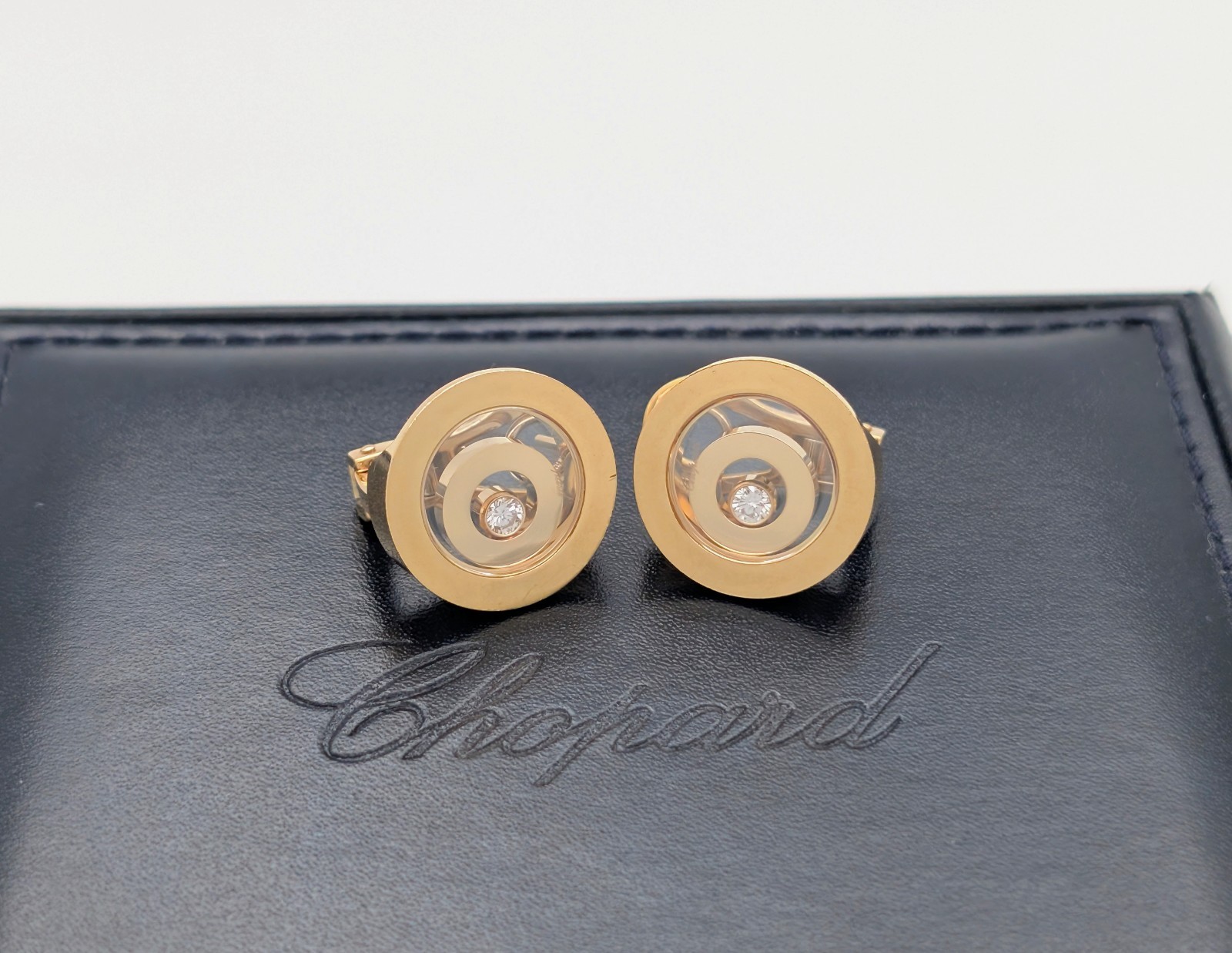 Chopard Diamant Happy Spirit Gelbgold Ohrringe 750/18K – 21g – Ohrclips #2020