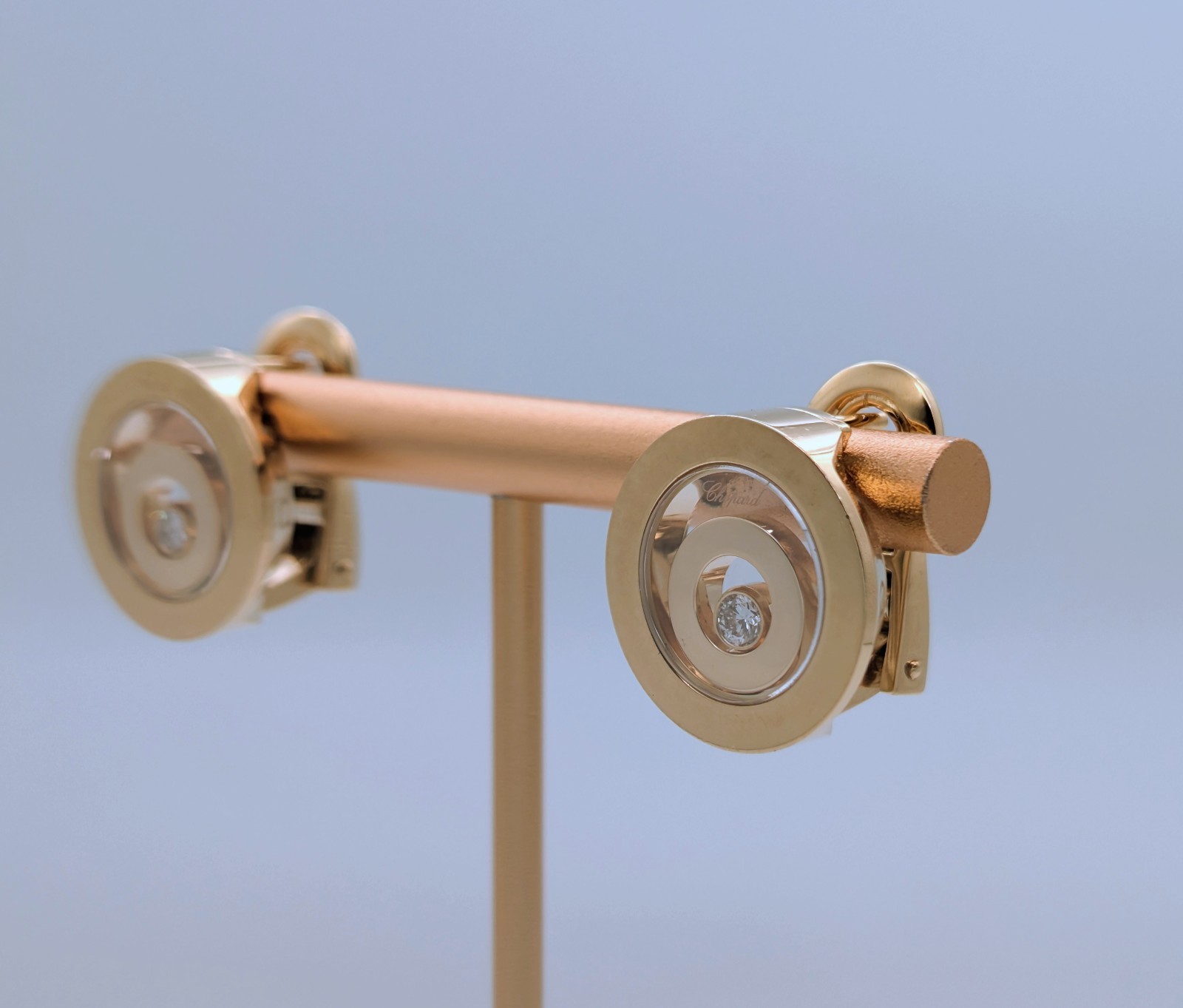 Chopard Diamant Happy Spirit Gelbgold Ohrringe 750/18K – 21g – Ohrclips #2020