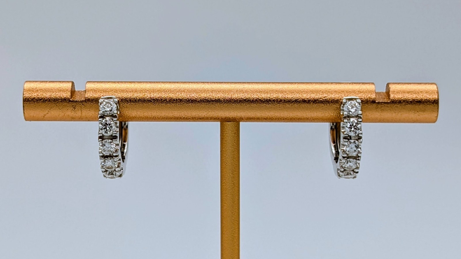 Wempe Damen Creolen Brillanten 0,50ct Ohrringe Weißgold 750/18K – 4,55g #1968