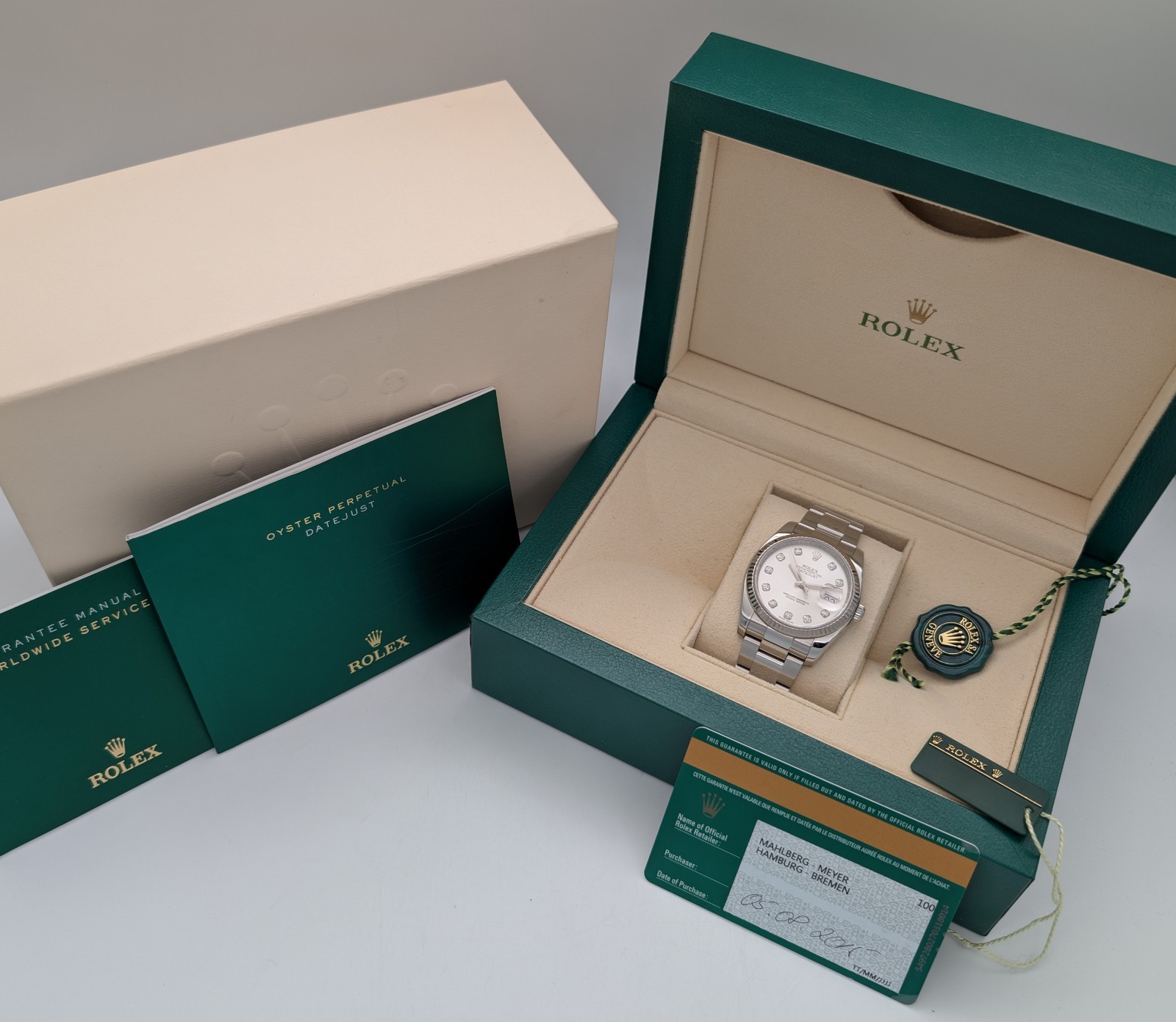 Rolex Datejust 116234 –Diamant Silver/Dial - Ø36mm | 2015 Full Set #2043