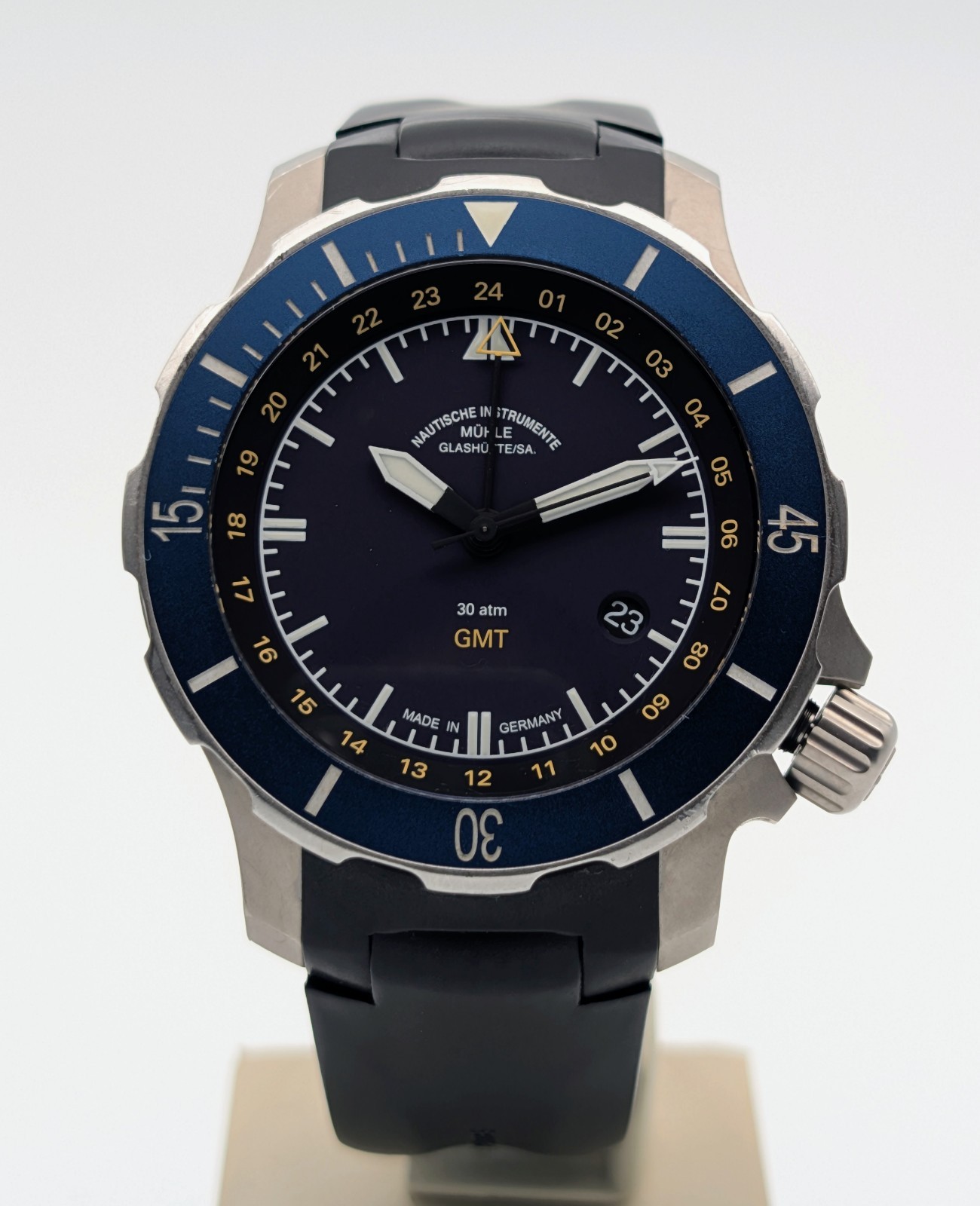 Mühle Glashütte Seebataillon GMT Ref: M1-28-62-KB | 45mm Blue/Dial #2021