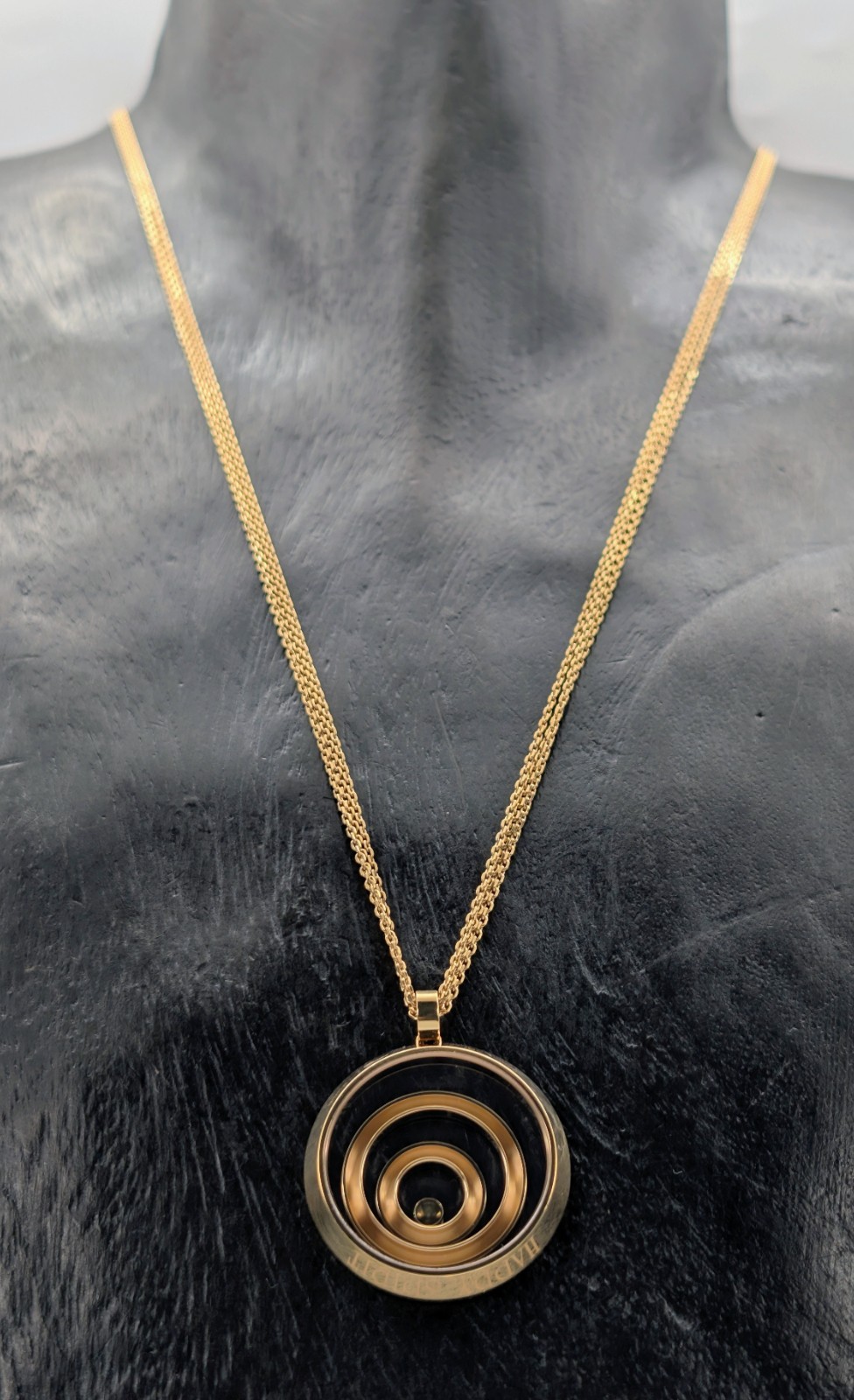 Chopard HAPPY SPIRIT Brillant Anhänger Kette 60cm Gelbgold 750/18K –33,30g #2019