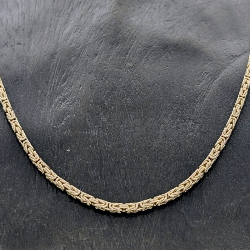 Königskette Kette 585/14K Gelbgold –27g – Gliederkette 62cm #2028