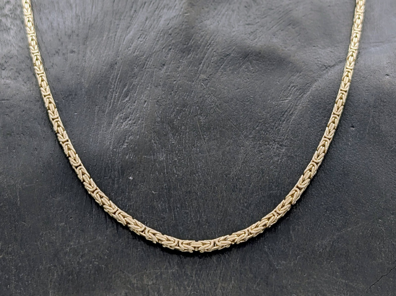 Königskette Kette 585/14K Gelbgold –27g – Gliederkette 62cm #2028