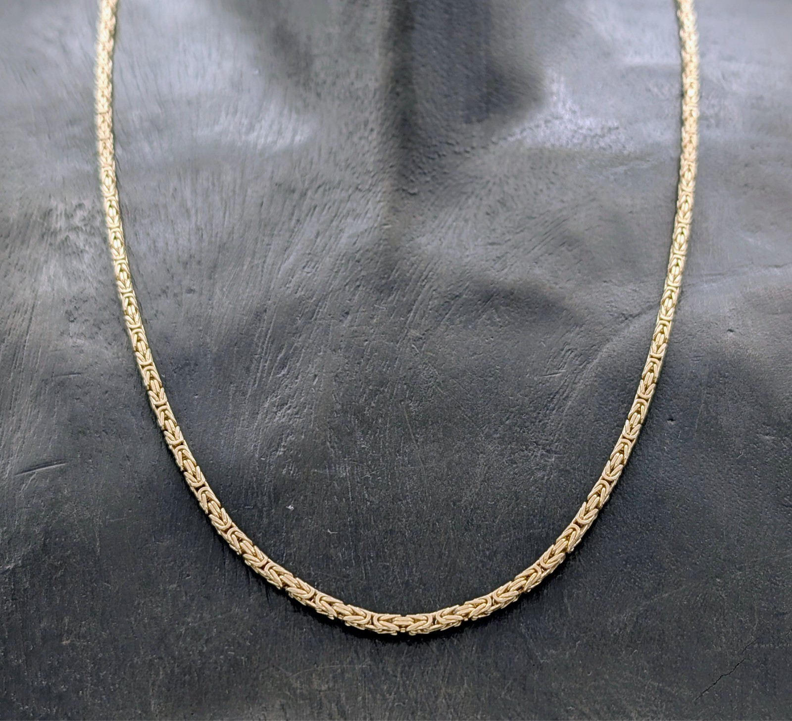 Königskette Kette 585/14K Gelbgold –27g – Gliederkette 62cm #2028