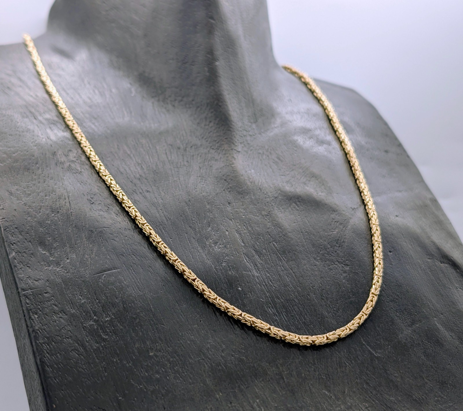 Königskette Kette 585/14K Gelbgold –27g – Gliederkette 62cm #2028