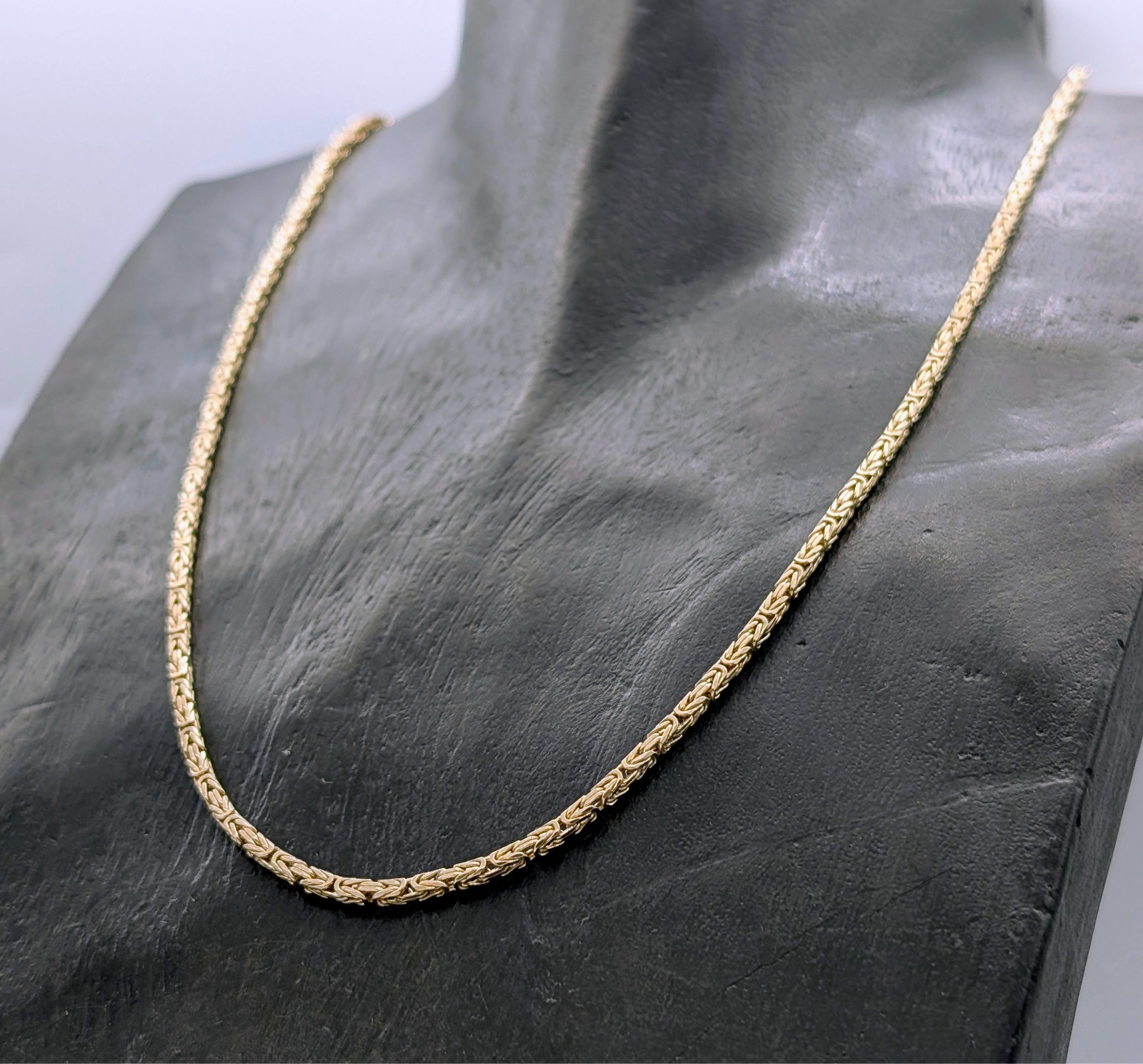 Königskette Kette 585/14K Gelbgold –27g – Gliederkette 62cm #2028