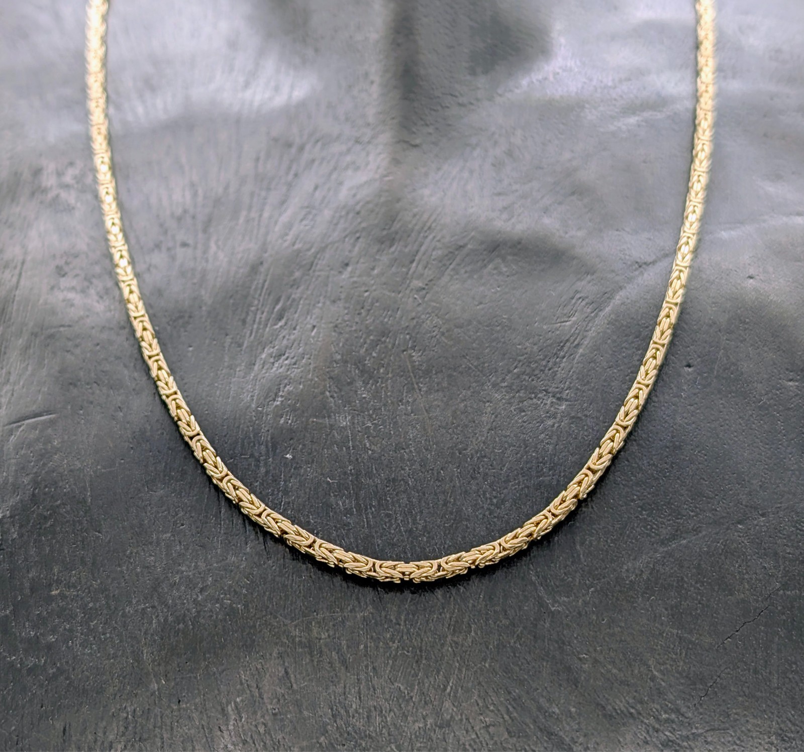 Königskette Kette 585/14K Gelbgold –27g – Gliederkette 62cm #2028