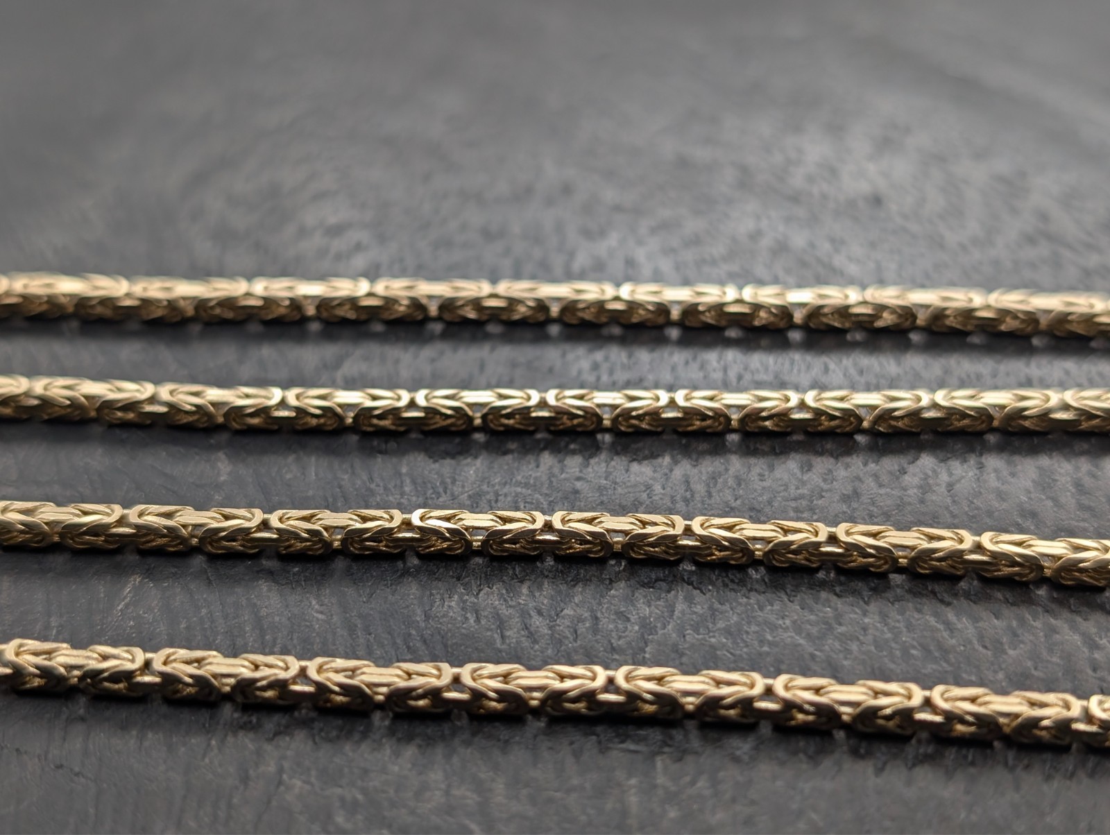 Königskette Kette 585/14K Gelbgold –27g – Gliederkette 62cm #2028