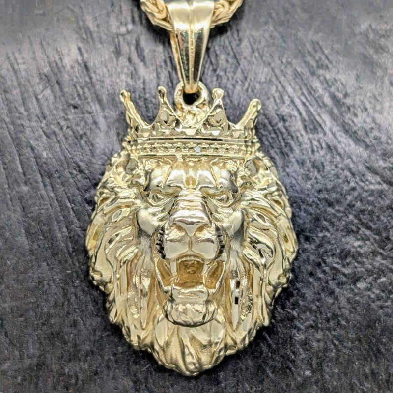 Anhänger Löwe 585/14K Gelbgold – 29g – für Halsketten #2045