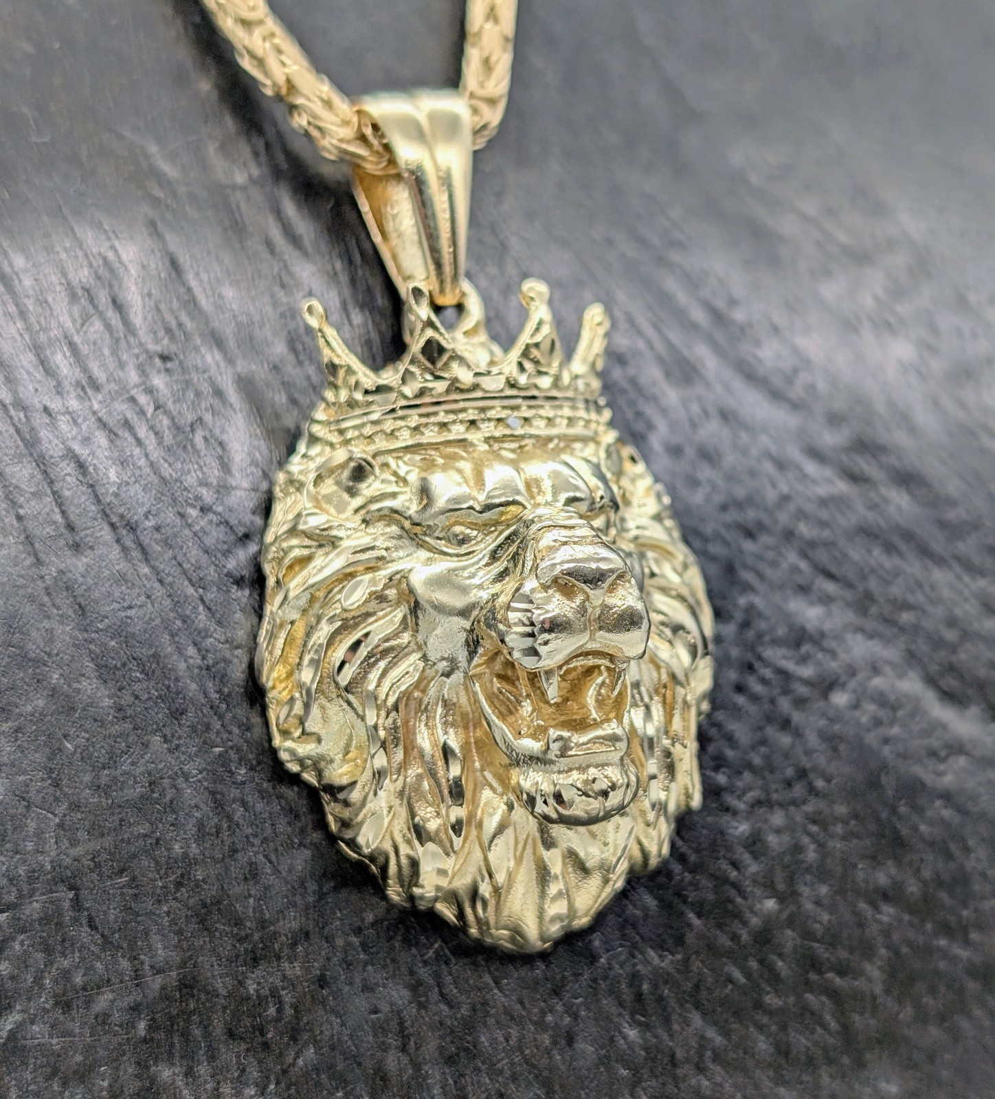 Anhänger Löwe 585/14K Gelbgold – 29g – für Halsketten #2045