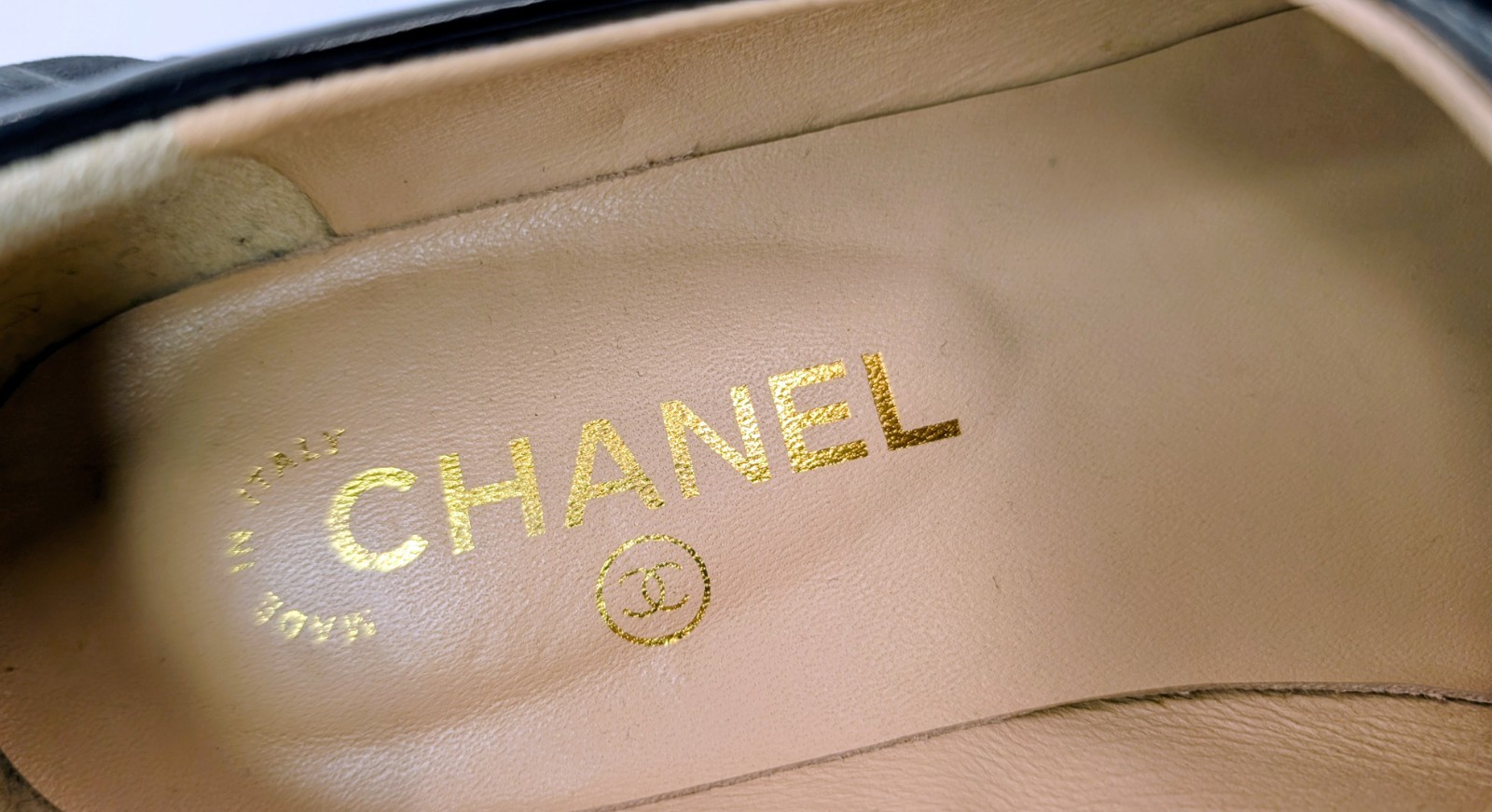 Chanel 21S Chain CC Loafers – Black Leather/Gold Chain Halbschuhe Schuhe #2069