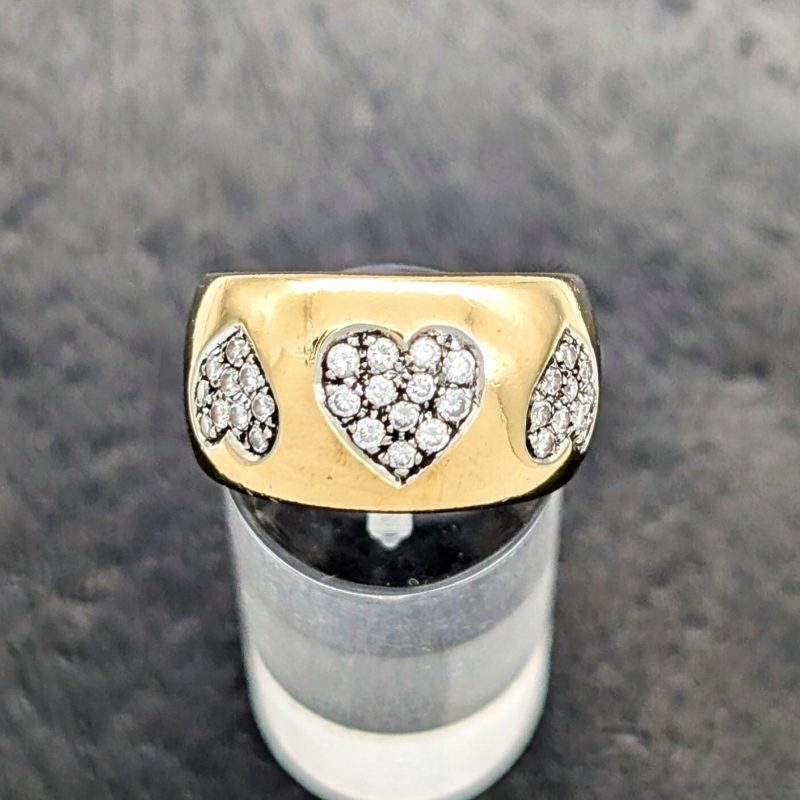 Wempe Brillant Ring Herz Damenring 750/18K 0,56ct (Gr.55) - 12g Gelbgold #1107