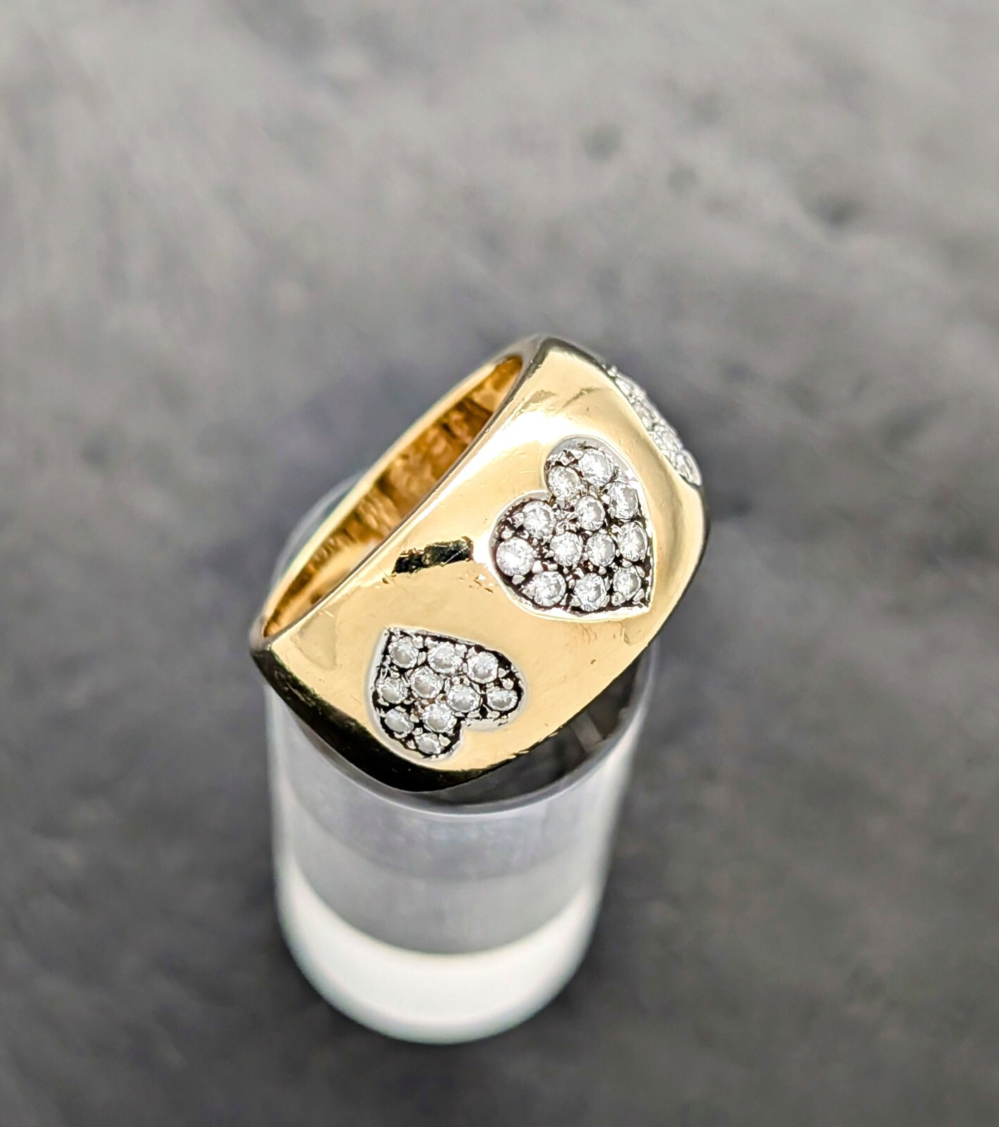 Wempe Brillant Ring Herz Damenring 750/18K 0,56ct (Gr.55) - 12g Gelbgold #1107