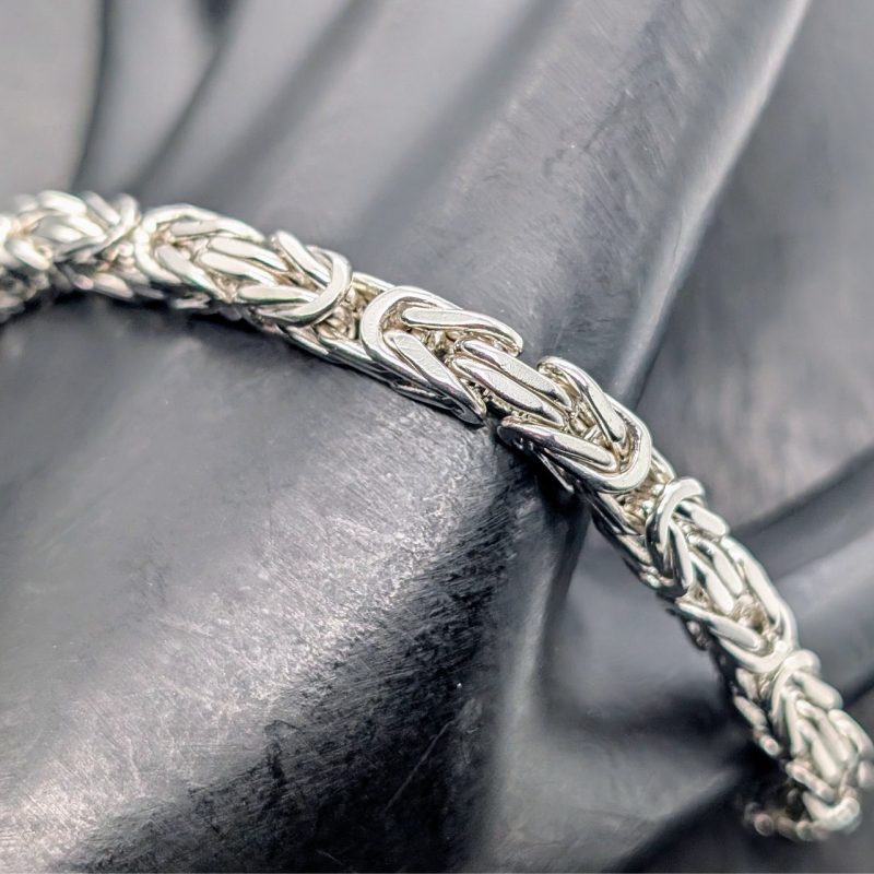 Königsketten Armband 925 Sterling Silber Kette Silver 21cm 26,40Gr. #1130