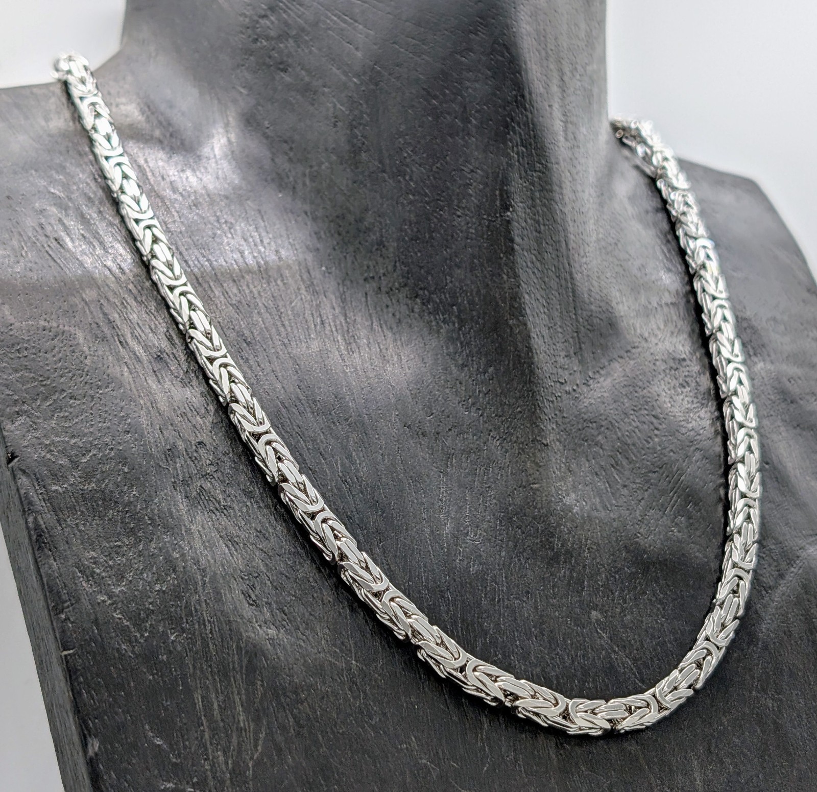 Königskette 925 Sterling Silber Halskette Kette Silver 55,50cm 74Gr. #1186