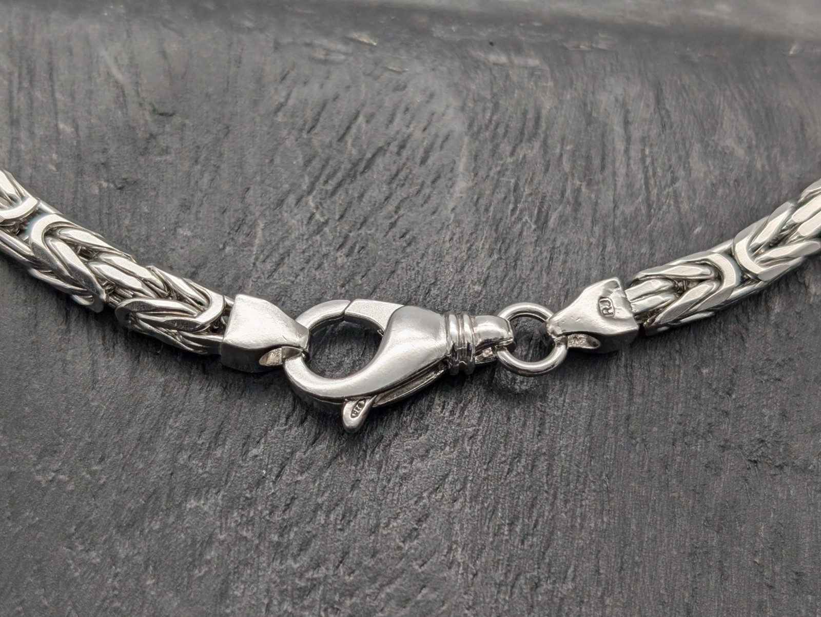 Königskette 925 Sterling Silber Halskette Kette Silver 55,50cm 74Gr. #1186