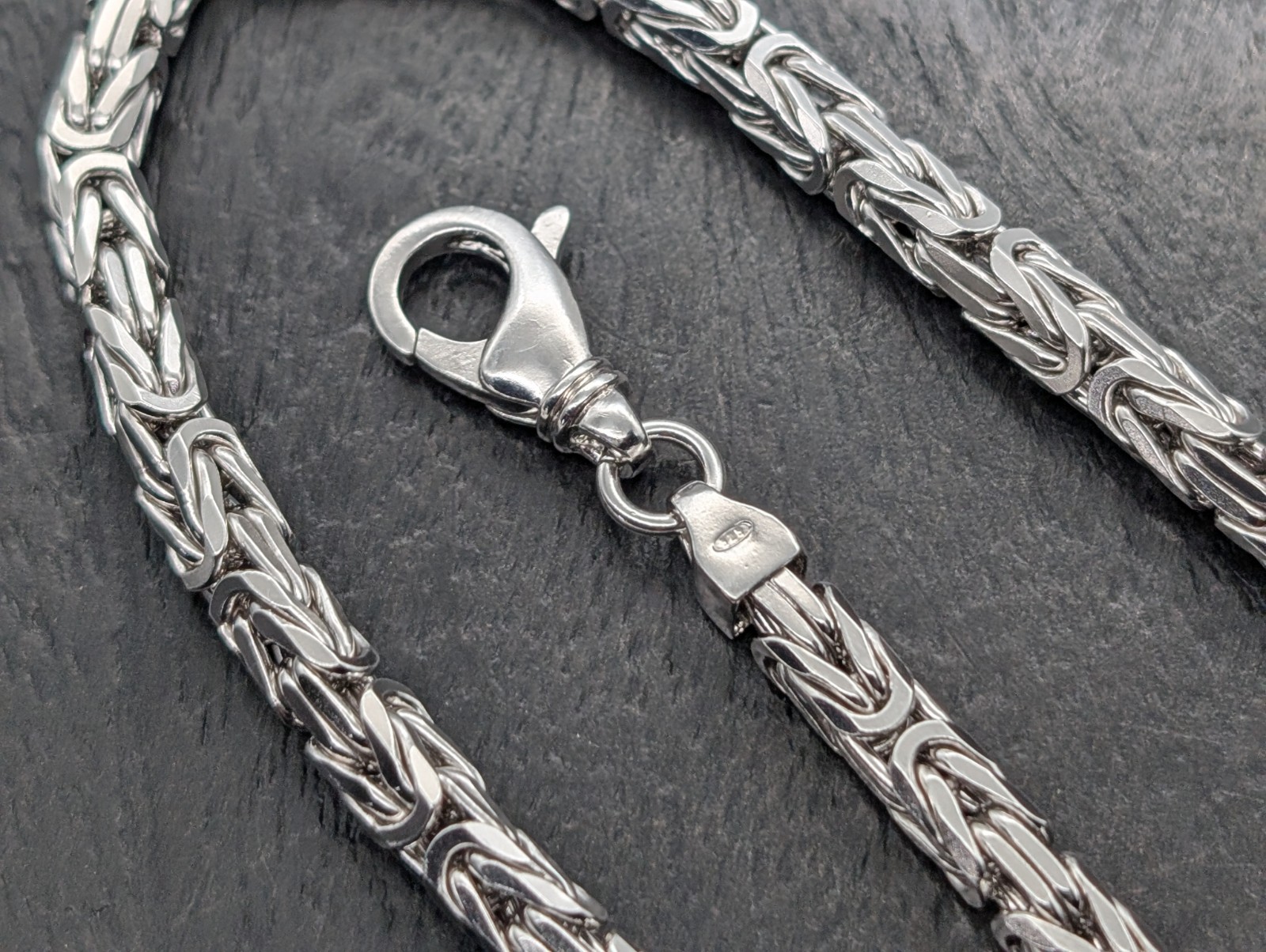 Königskette 925 Sterling Silber Halskette Kette Silver 55,50cm 74Gr. #1186