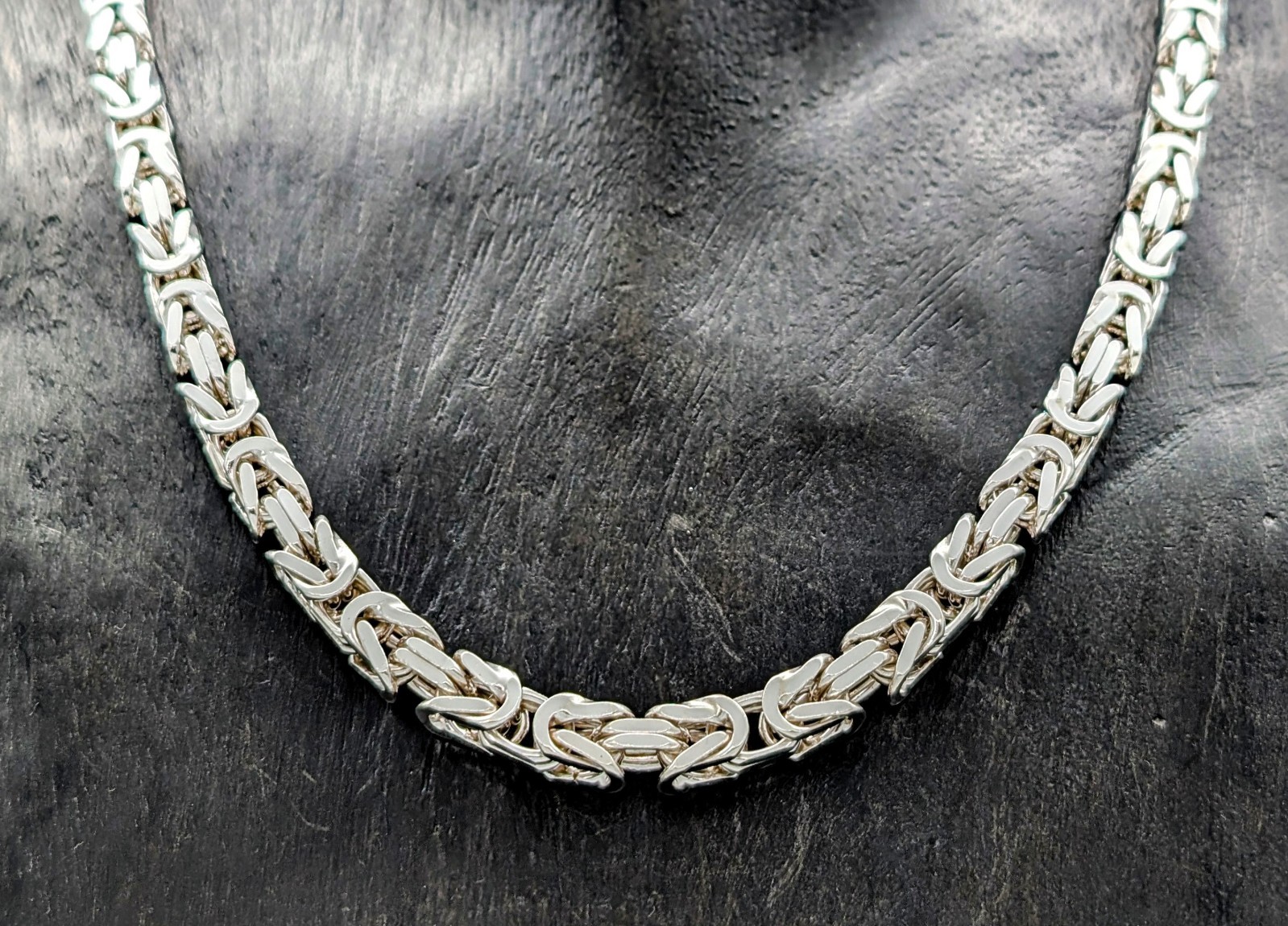 Königskette Halskette 925 Sterling Silber 46cm Gliederkette 45,30Gr. #1210