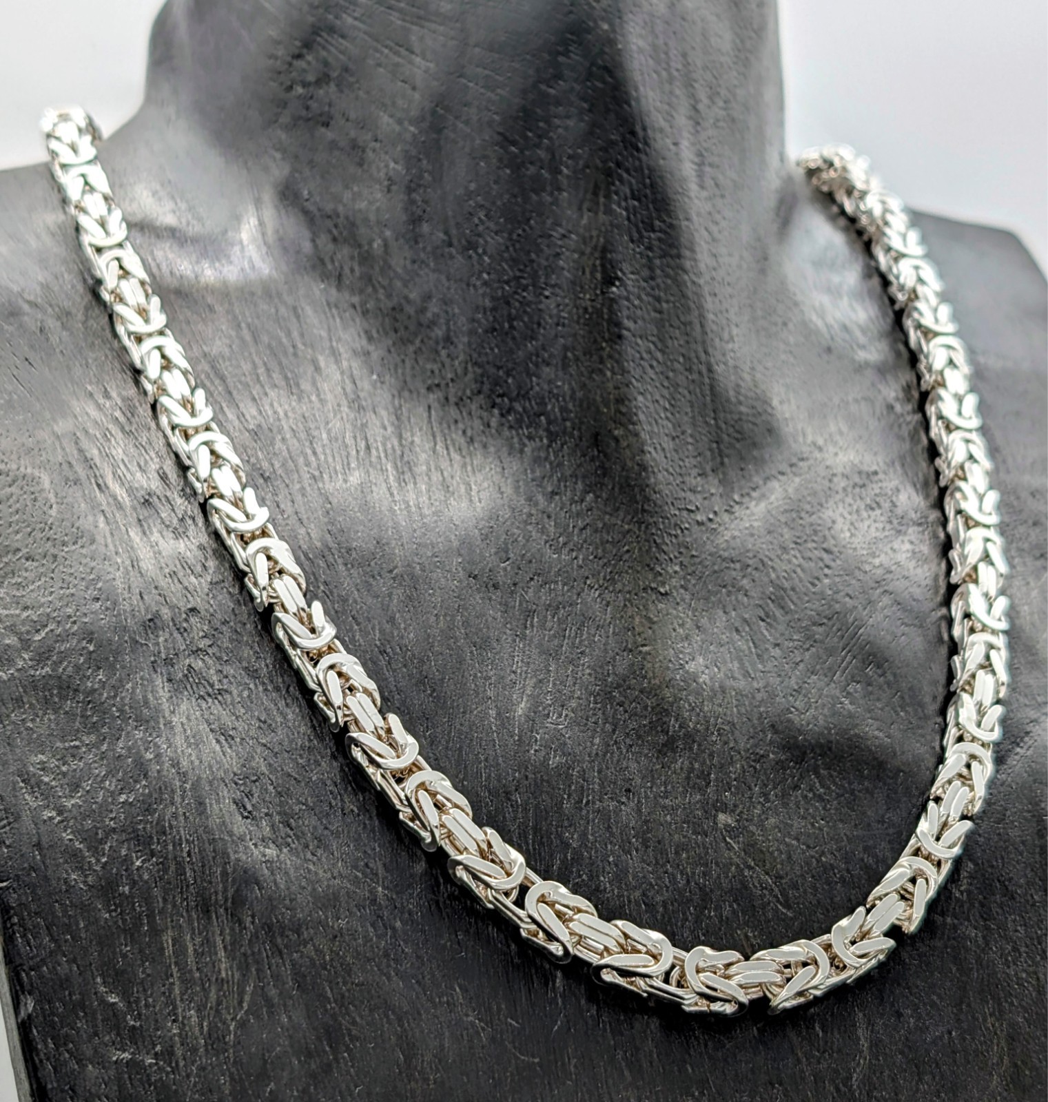 Königskette Halskette 925 Sterling Silber 46cm Gliederkette 45,30Gr. #1210