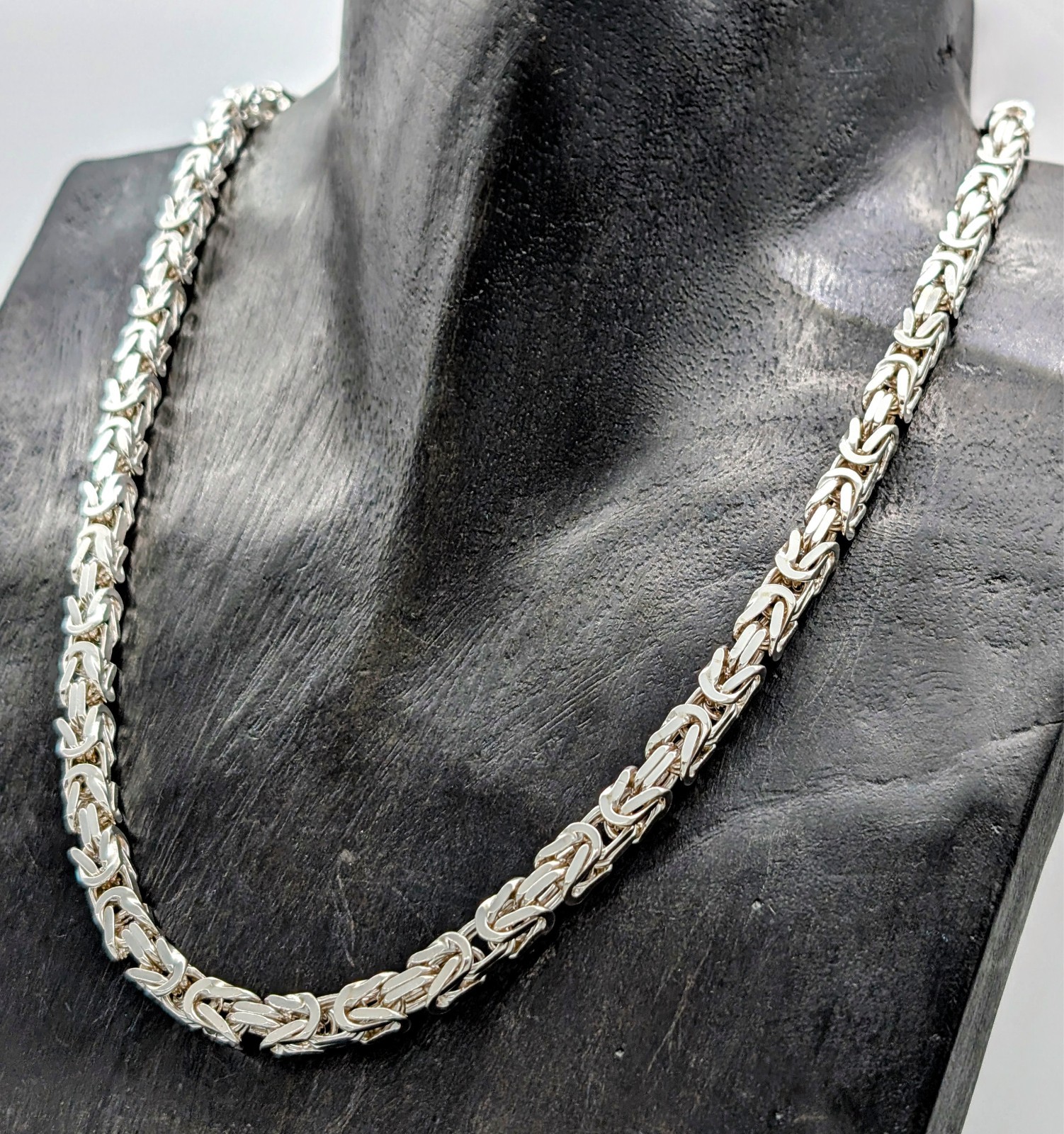 Königskette Halskette 925 Sterling Silber 46cm Gliederkette 45,30Gr. #1210