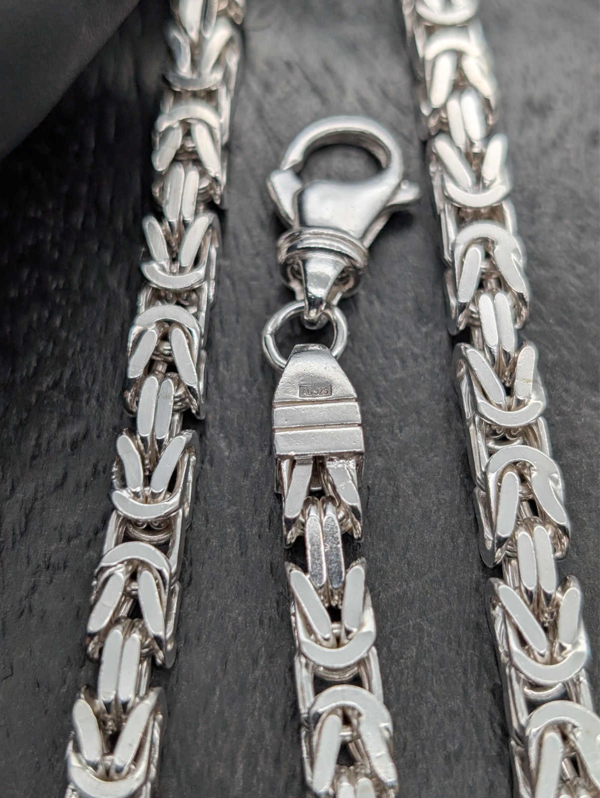 Königskette Halskette 925 Sterling Silber 46cm Gliederkette 45,30Gr. #1210