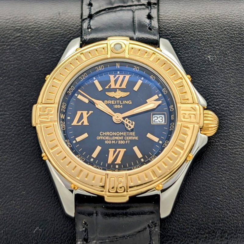 Breitling B-Class D71365 Quarz Uhr Ø31mm Damenuhr Stahl-Gold 18K #1156