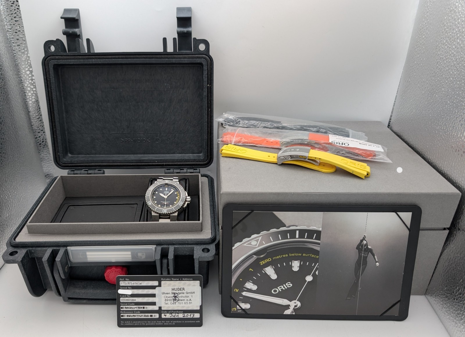 Oris Aquis Depth Gauge Ref. 01 733 7675 4154-Set Ø46mm Uhr Fullset #1343