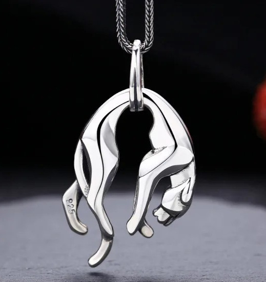 Anhänger Panther Panthere 925 Sterling Silber - 14,3g - Unisex Silver #1420