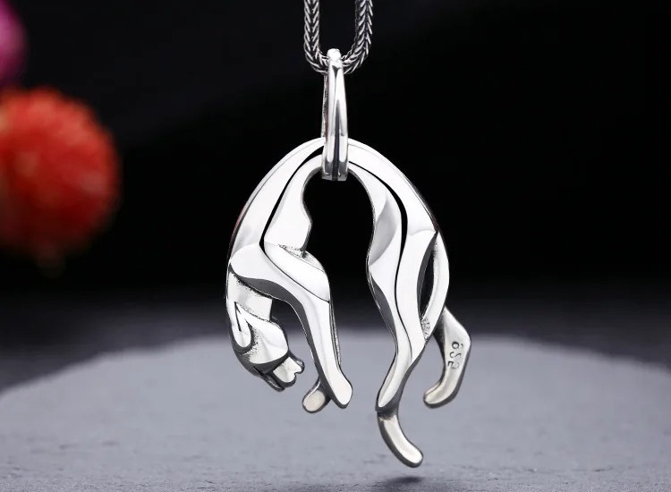 Anhänger Panther Panthere 925 Sterling Silber - 14,3g - Unisex Silver #1420