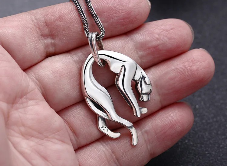 Anhänger Panther Panthere 925 Sterling Silber - 14,3g - Unisex Silver #1420