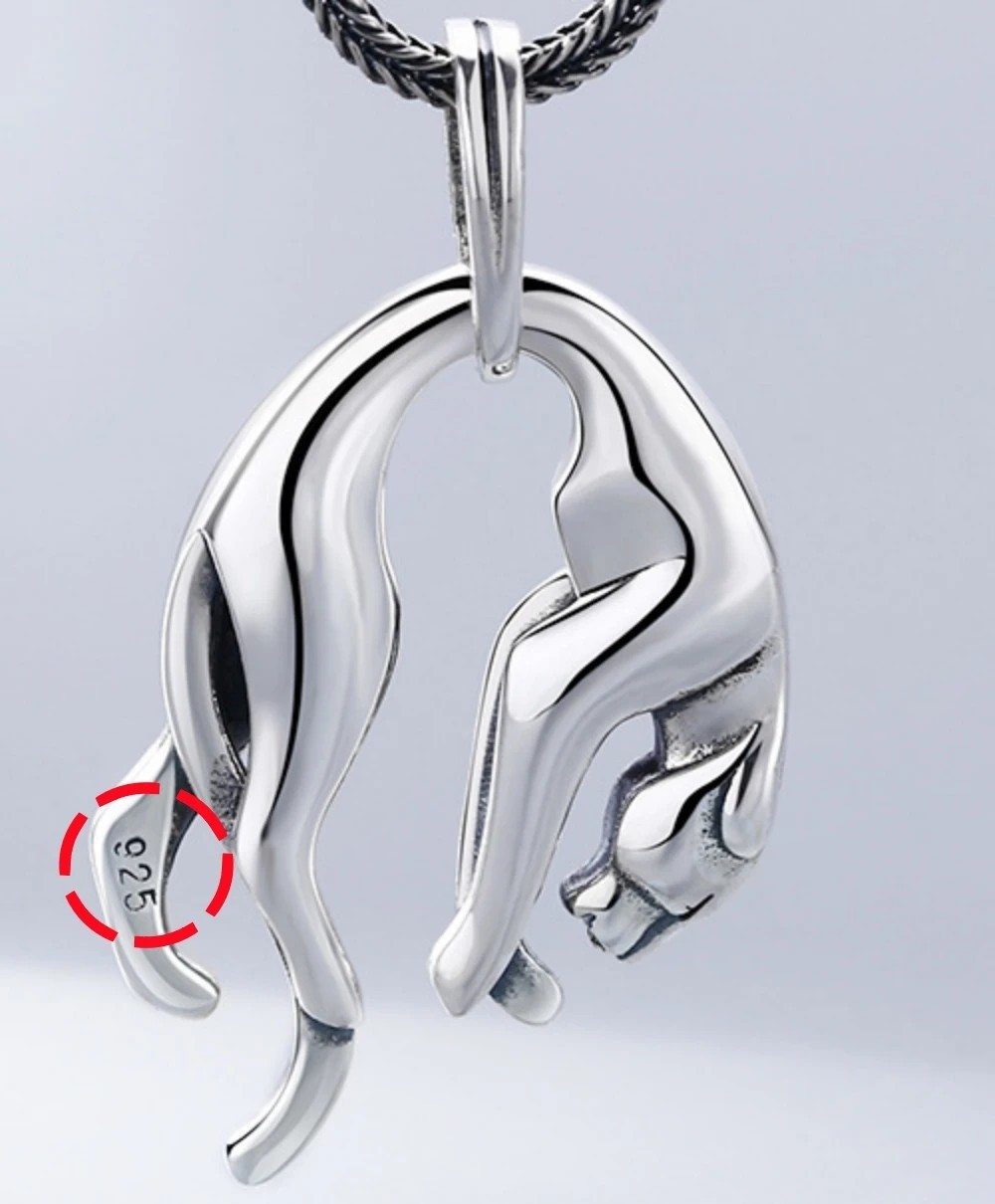 Anhänger Panther Panthere 925 Sterling Silber - 14,3g - Unisex Silver #1420