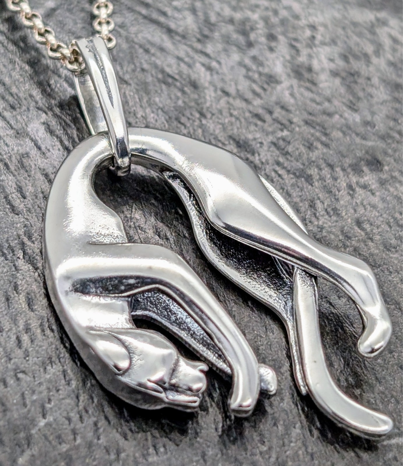 Anhänger Panther Panthere 925 Sterling Silber - 14,3g - Unisex Silver #1420