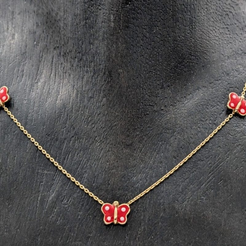 Marinkäfer Kette 585/14K Gelbgold - 2,75 g -Ankerkette Kette 46cm #1375