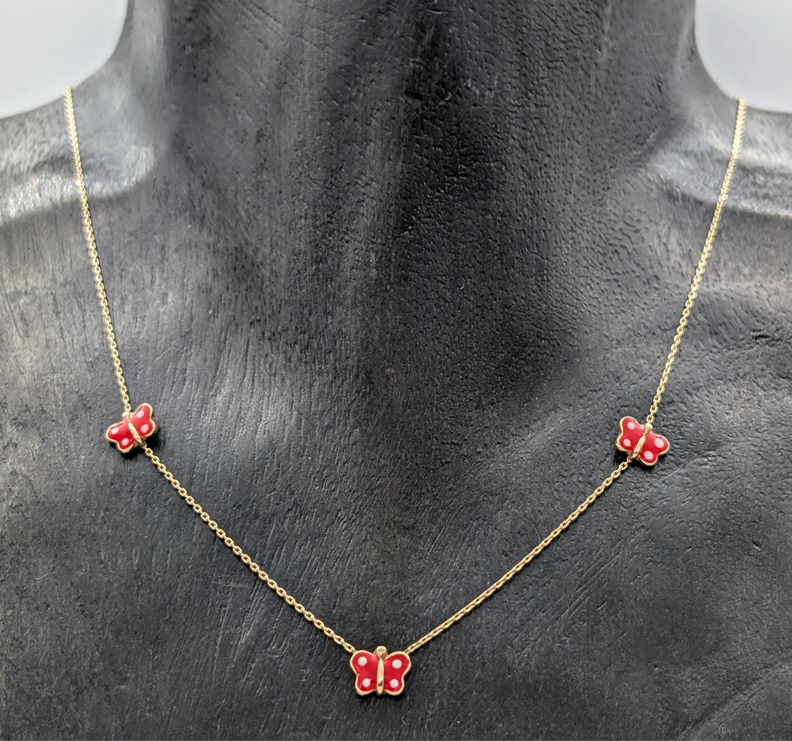 Marinkäfer Kette 585/14K Gelbgold - 2,75 g -Ankerkette Kette 46cm #1375