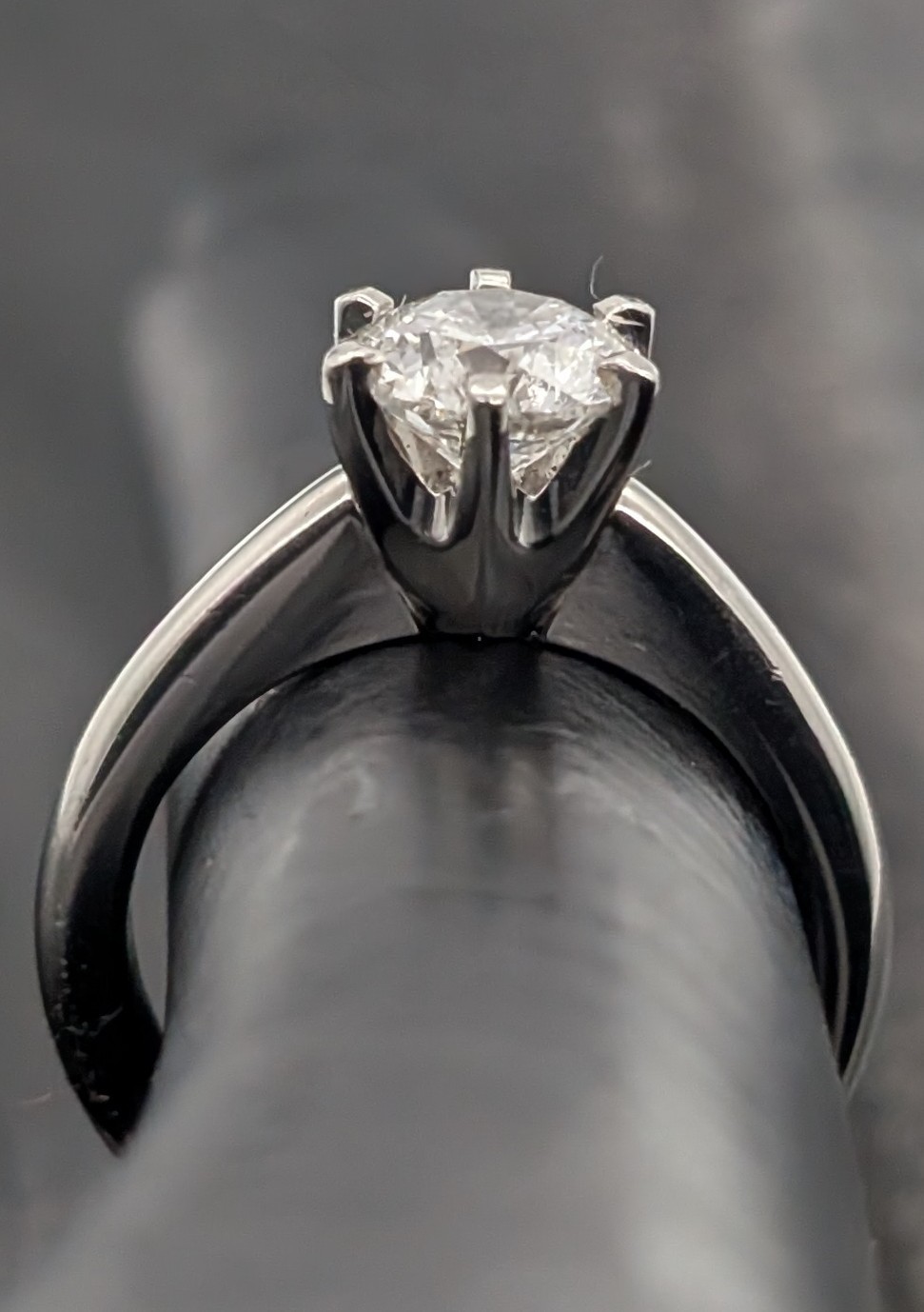Brilliant Solitär 950 Platin | 1,01ct SI2 Verlobungsring -6,80g- Gr.47 #1356