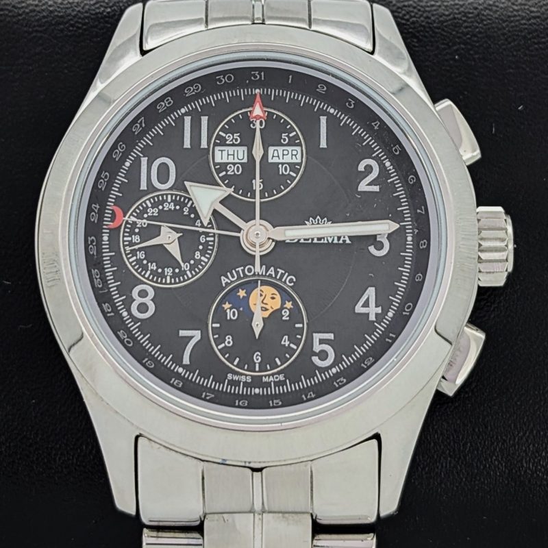 Delma Klondike Automatic Moonphase | REF. 467.396 BLK | Full Set Ø41mm Uhr #1380