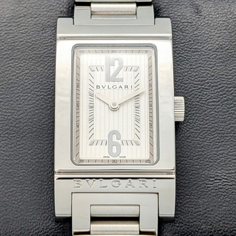 Bulgari Rettangolo Acciaio Donna 2000 | Ref. RT39S | Ø21mm Damen Uhr #1409