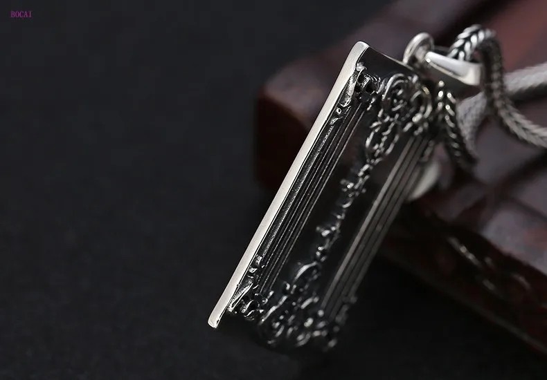 Anhänger Poker Karte K Retro 925 Sterling Silber Skelett - 23g - für Ketten #004