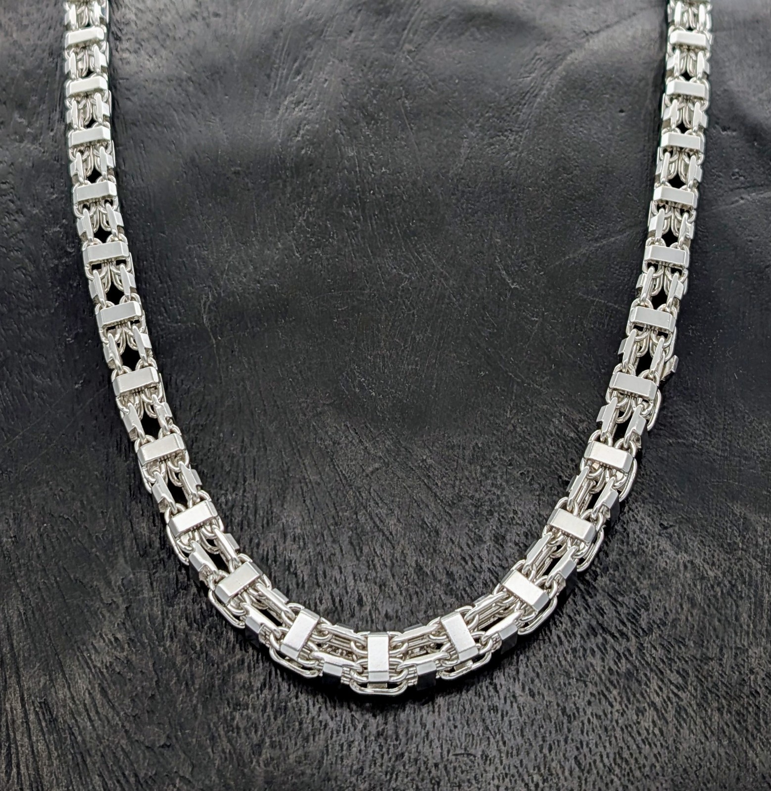 925 Sterling Silber Königskette - 185,60 g - Terminatorkette 81,50cm #1509
