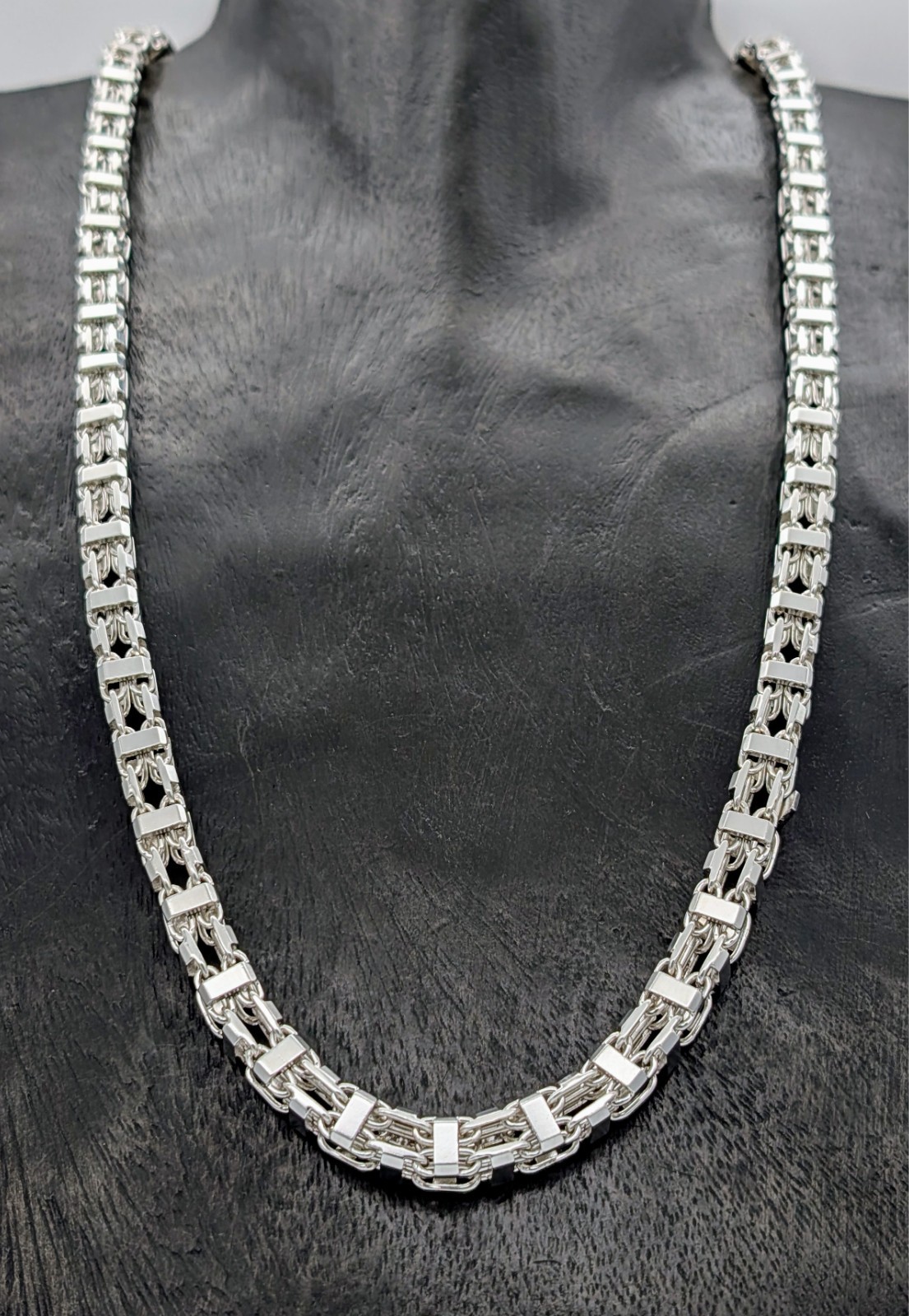 925 Sterling Silber Königskette - 185,60 g - Terminatorkette 81,50cm #1509