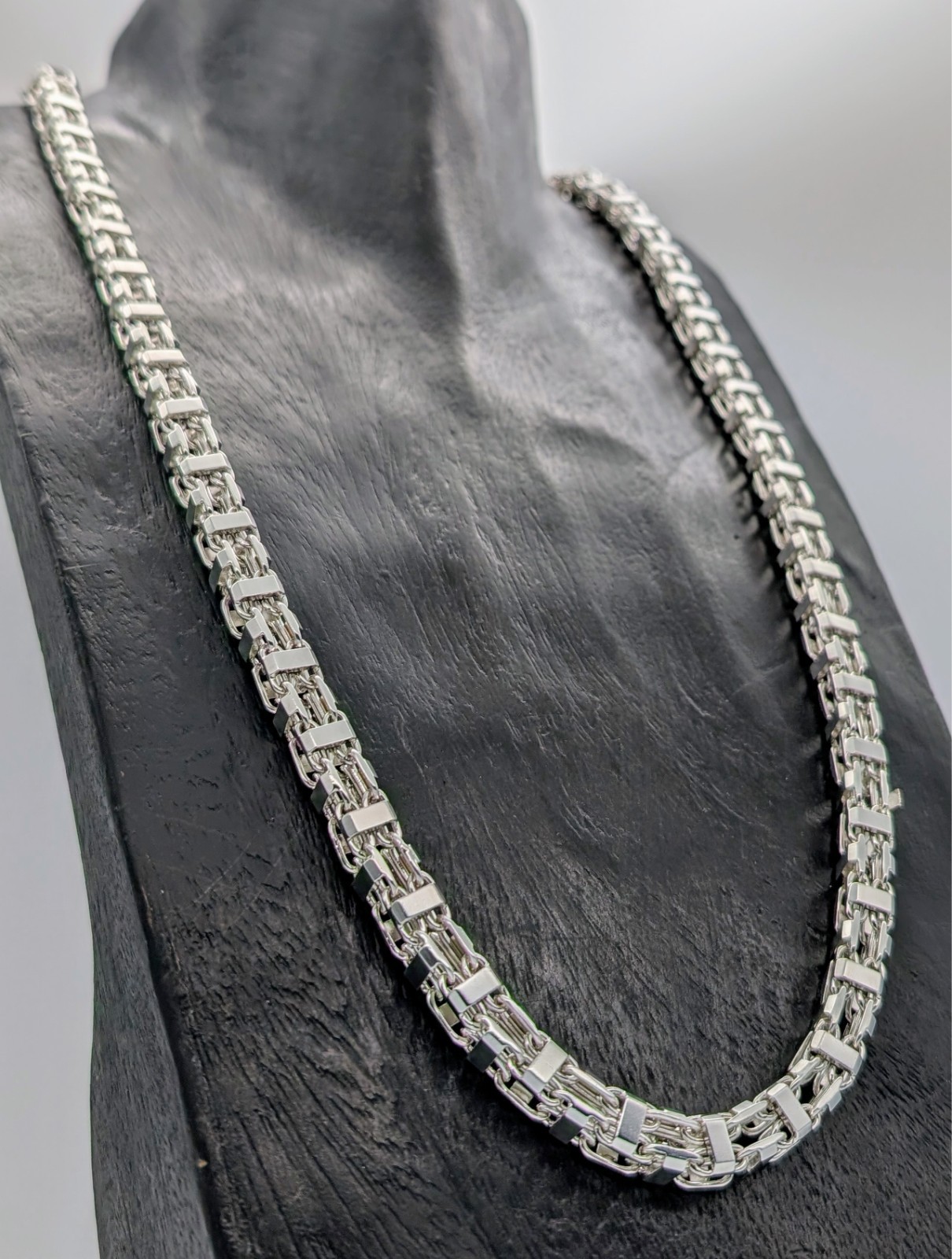 925 Sterling Silber Königskette - 185,60 g - Terminatorkette 81,50cm #1509