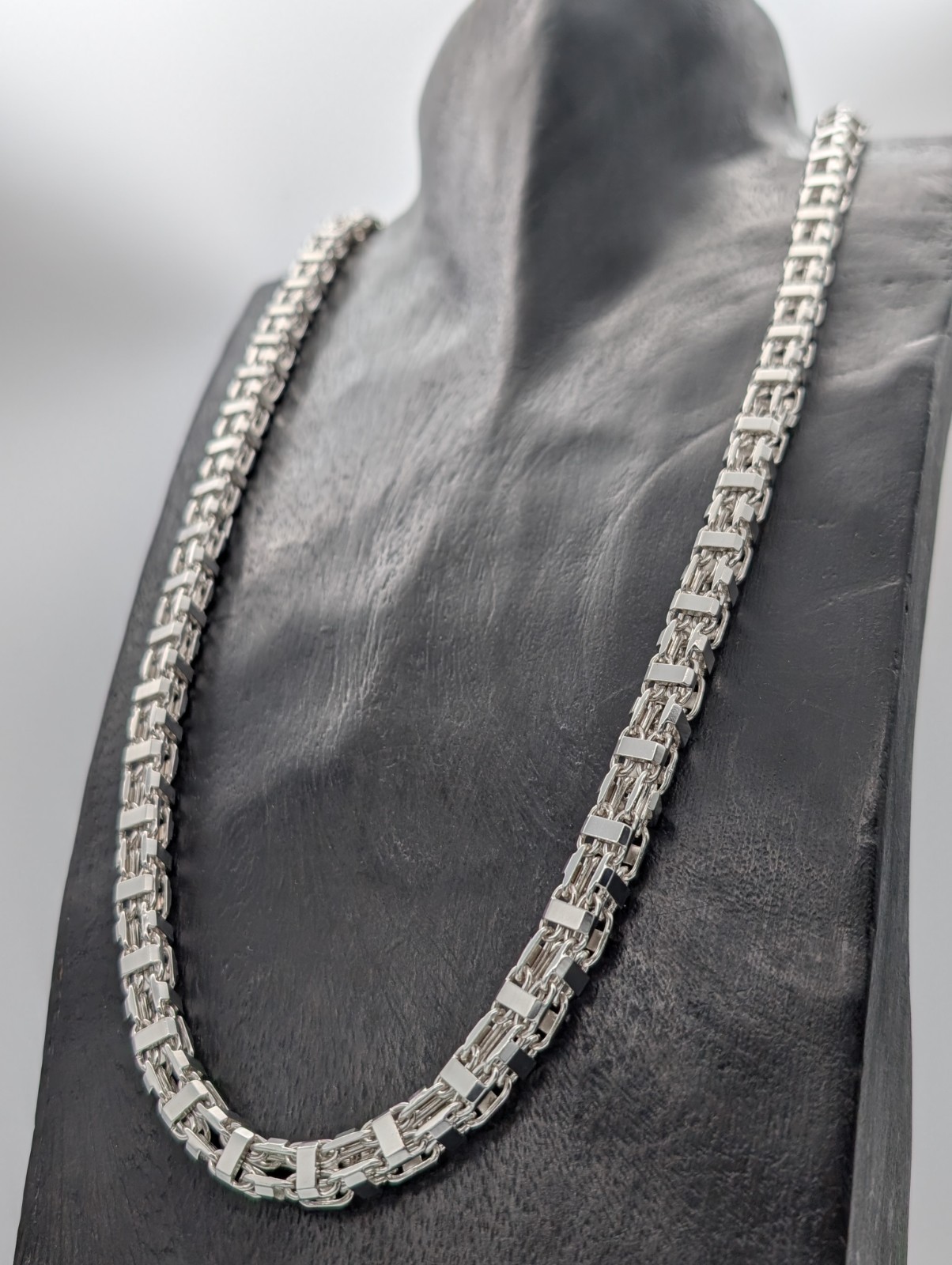 925 Sterling Silber Königskette - 185,60 g - Terminatorkette 81,50cm #1509