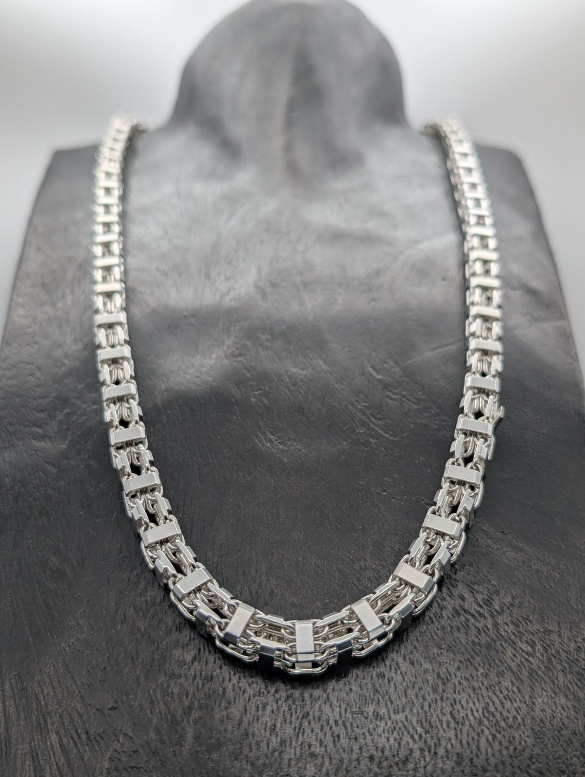 925 Sterling Silber Königskette - 185,60 g - Terminatorkette 81,50cm #1509