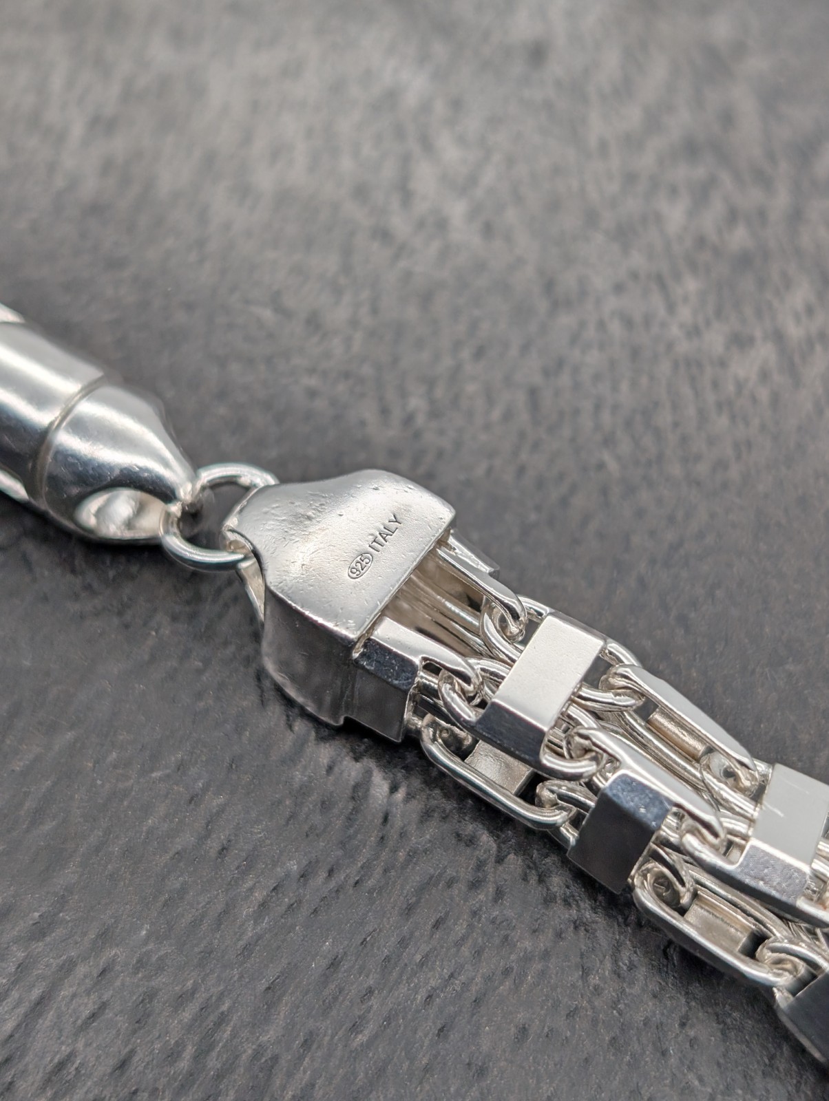 925 Sterling Silber Königskette - 185,60 g - Terminatorkette 81,50cm #1509