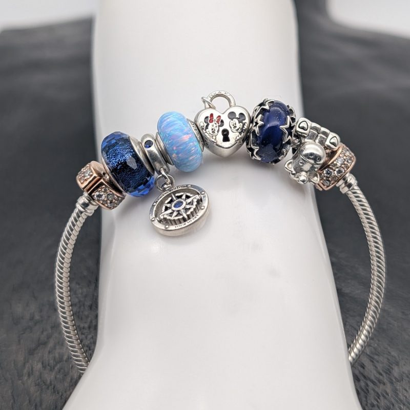 Pandora 925 Sterling Silber Armband - 41,70 g - Charmarmband 21cm #1490