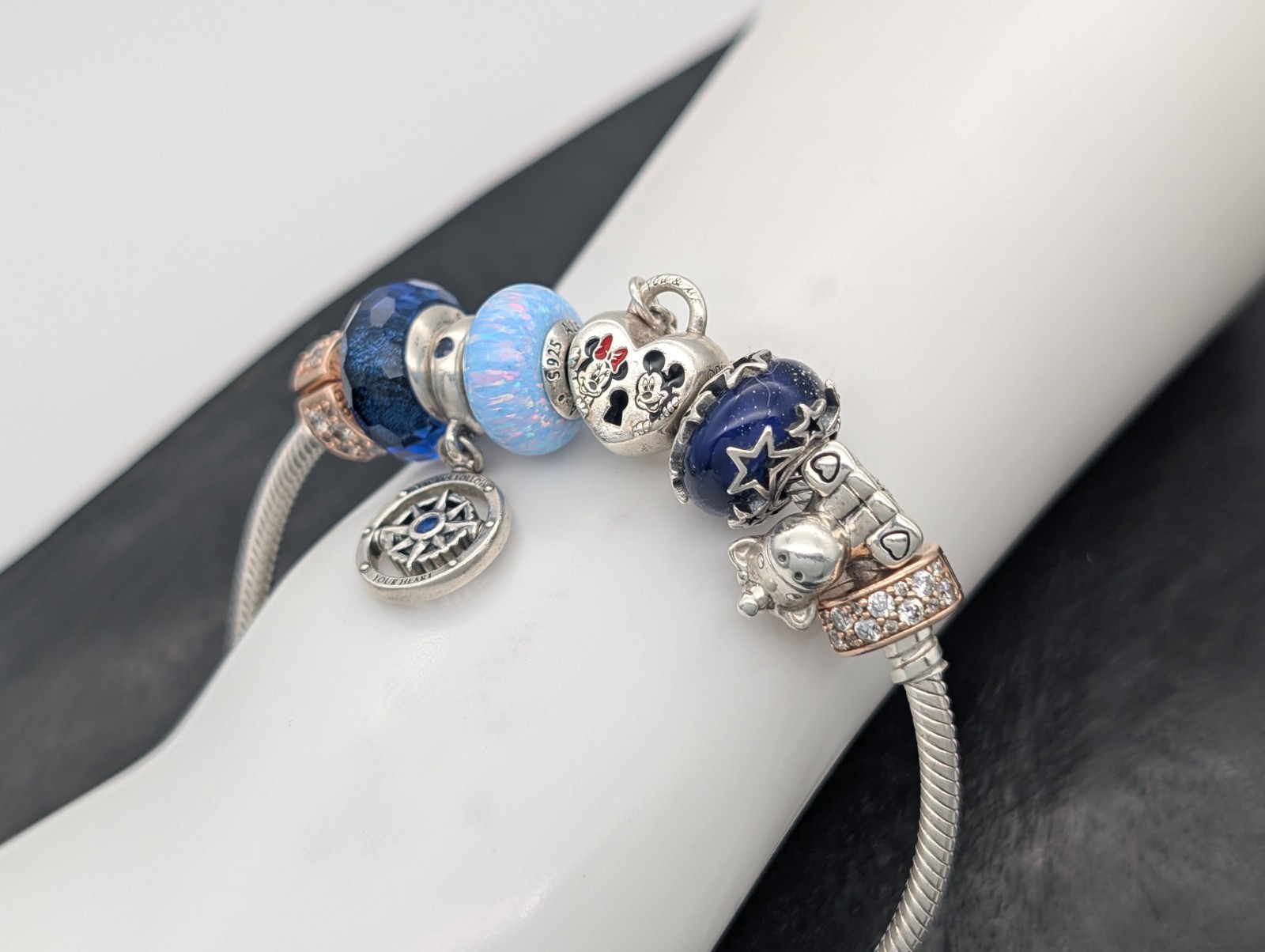 Pandora 925 Sterling Silber Armband - 41,70 g - Charmarmband 21cm #1490